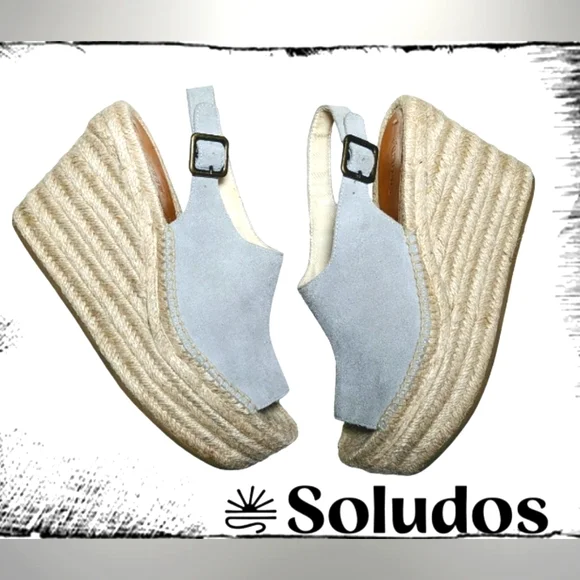 Anthropologie Soludos Platform Espadrilles - Picture 1 of 9